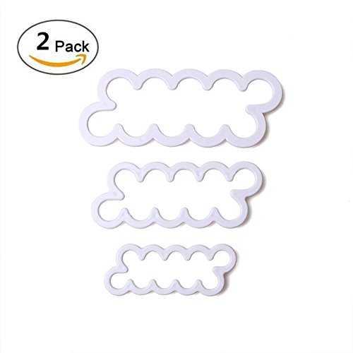 GOOTRADES Plastik Fondant Cutter Kuchen Gebäckpressen, Gartennelke/Rose, 2 Pack, 3 Stk mit 1 Pack, (Rose)