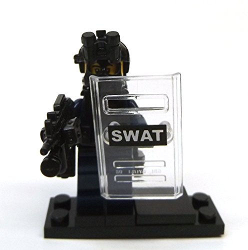 Modbrix 8236 – 2 Stück Custom SWAT Minifiguren aus original Lego© Teilen - 2