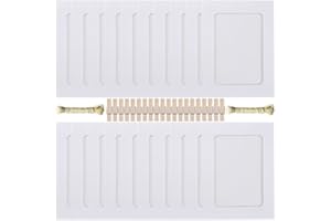 ENENES Paper Picture Frame 5 x 7 Photo Banner 20 PCS White Paper Frames for Scrapbooking Hanging Photos Display for Baby Shower Wedding Birthday Party Decoration Kraft Cardboard Frames