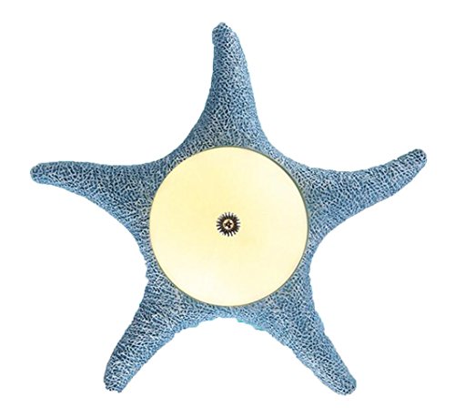 Preisvergleich Produktbild Kinderzimmerlampe Seestern Aquarium Neptun Meer Babylampe Mediterrane Lampen Led Baby Kinderlampe Deckenlampe Leuchte Meerwasser Deckenleuchte Kinderzimmer Kinder Schlafzimmerlampe Schlafzimmer 60CM (Glau)