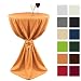 Produktbild Beautissu Stehtisch-Husse Giulia Microfaser in Orange Ø 70x145cm mit Elegantem Satinband - Viele Größen & Farben