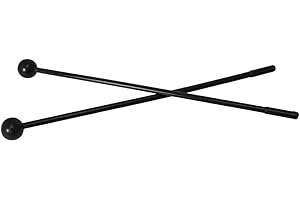 A-Star Batteurs de tête en plastique dur avec poignée en plastique sécurisée pour barre de carillon, métallophone, glockenspiel, xylophone - 2 pièces/paire