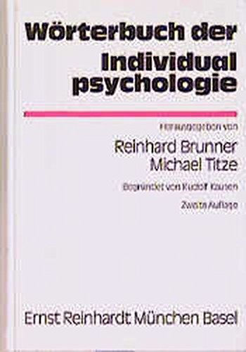 Download Wörterbuch der Individualpsychologie Download Wörterbuch der Individualpsychologie