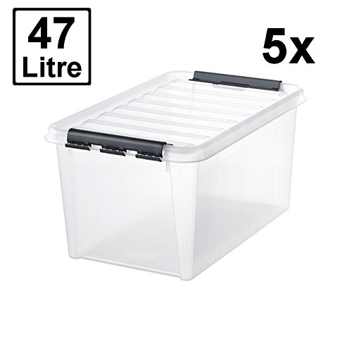 5x HAMMARPLAST SmartStore Classic 45 Box - 47 Liter - 600 x 400 x 310mm