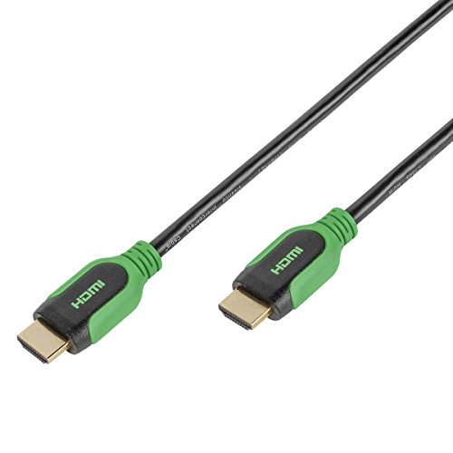 Vivanco PRO 14HDHD 075PB High Speed HDMI Kabel mit Ethernet 0,75 m (Audio Rückkanal) grün/schwarz