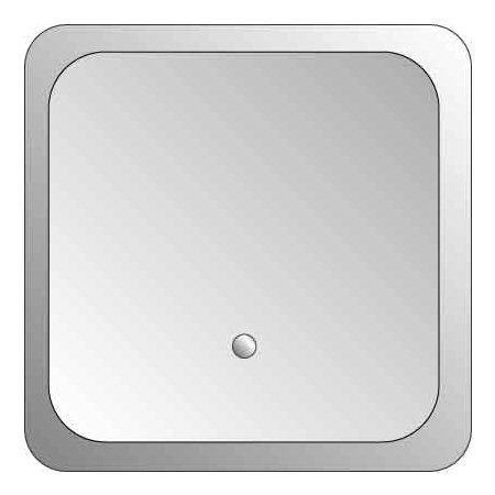 Preisvergleich Produktbild Elso AS6 Tastfläche1-fach mit Leuchtmarkierung FASHION, reinweiß, 203344