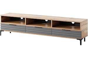 Selsey Mobile per TV Rikke quercia wotan/grigio lucido LED a batteria