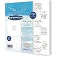 Hunkydory Crafts - Trim Me! Foiled Insert Pad - Happy Birthdays - Silver