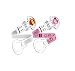 MAM 2 Clips Soother Holder - Pink Girls Colours