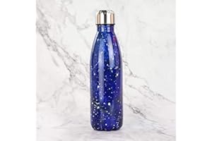 JIUJ Stainless Steel Water Bottle 500ML,Metal Water Bottle，Double Walled Vacuum, Small Insulated Water Bottles for School, Girls, Boys BPA Free Reusable Leak Proof for Hot/Cold Water