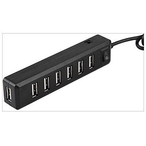 Aussel Premium 7 Ports USB Hub Erweiterung High Speed USB 2.0 Multi USB Hub Splitter Switch Lead Adapterkabel Für PS3, Xbox, Wii, PC, MAC, Laptop, NoteBook, Mac Book, NetBook, Tablet, Tab, unterstützt Windows Vista / 7 / Mac - 5