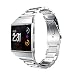 Produktbild Modisches Fitbit-Ionic-Uhrenarmband, YOYOUG-Accessoire-Uhrenarmband-Metallbänder aus solidem Edelstahl für Fitbit-Ionic (silber)