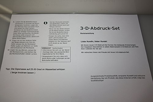 1x Bilderrahmen 38×24 Gipsabdruck Baby Hand Fuß Fotorahmen, Baby Abdruck UVP 20€ - 4
