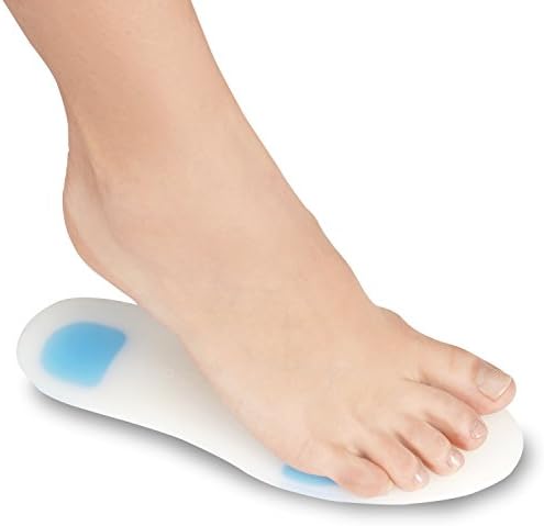 Soles Silicone Shoe Inserts - Insoles (Pair) Orthopedic Support for Walking, Running, and Fitness - Soft, Comfortable, Hypoallergenic Design (M / 38-39)