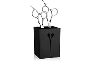 STYLANCE Porta Forbici da Barbiere，Contenitore per Forbici Professionale Per Parrucchieri, Barbieri, Strumenti di Archiviazione Perfetti (Nero)