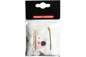 FiTspi Lot de 6 mèches de rechange universelles en feutre de coton pour briquet à essence Zippo Kérosène