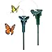 Produktbild Cikuso 2X Tanzend Kreatives Spielzeug auf Gartensteckern Garten Rasen Blumentopf Blumenbeet Deko Ornament, Farbe Random (Solar-Schmetterling)