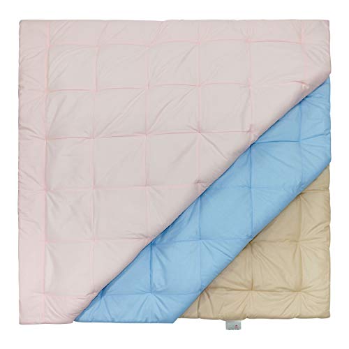 JASA kids Baby Krabbeldecke, OEKO-TEX geprüft, Made in EU, weich & dick gepolstert aus Baumwolle, Patchwork, ideal als Kuscheldecke, Laufgittereinlage, Spieldecke, Babydecke (BEIGE, 120 x 120cm)