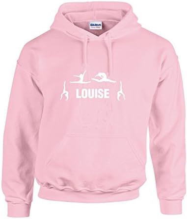 Gymnastics Hoodie for Girls Kids Personalised with Your Name or Club Name Gymnasts Design