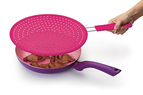 Colourworks Silikon-Spritzschutz, 28 cm – Rosa - 2