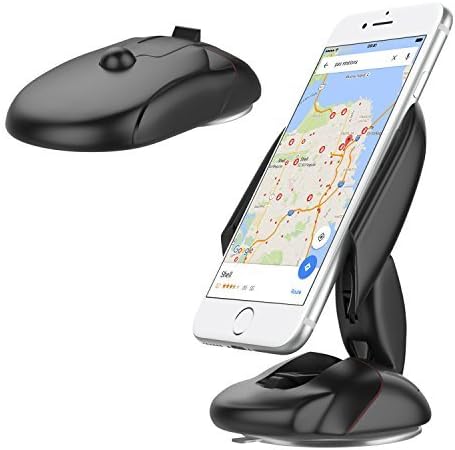 ATiC In-vehicle holder Only for a smart phone Mouse type Gel sucker type I fold up. In-vehicle holder Kama Wundt BLACK (I apply to the smart phone of 55-85mm width)