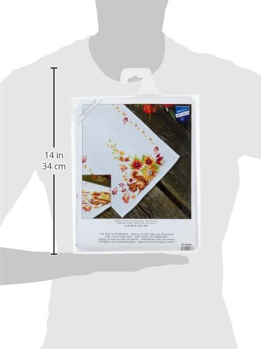 Vervaco PN-0149901 Kreuzstichpackung Tischläufer Kreuzstich zum Auszählen, Baumwolle, weiß, 32 x 84 x 0,3 cm - 4