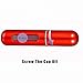 Mudder Mini Refillable Perfume Atomizer Bottle for Travel Spray Scent Pump Case 5ml Empty, Set of 3, Black, White & Red