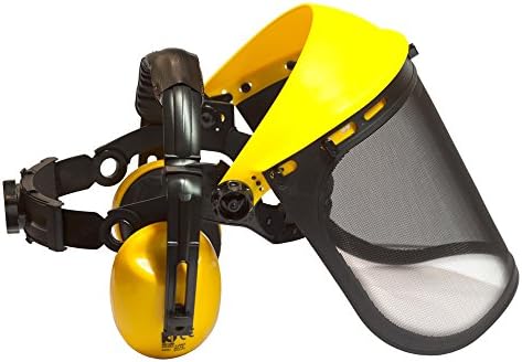 Viwanda Metal Wire Mesh Face and Hearing Protection Set