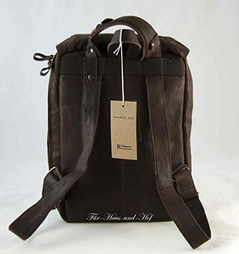Harold’s Rucksack 42 x 30 x 12 cm Rind-Leder 15 Zoll Laptopfach Laptoprucksack 258102 - 3