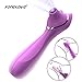 Produktbild Fondlove Vibratoren für sie Klitoris und G-punkt Oral Sex Vibrator Klitorisvibrator Stimulator 2-IN-1 Vibratoren für Sie mit 7 Vibrationsmodi Sexspielzeug für Frauen