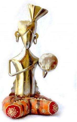 Handmade metal sculpture, Musician, metal sculpture, metal art Musician Man Metal Sculpture Figurine Statue Crafts Home Decorations Living Room Decorations Office Decorations