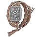 Produktbild kashyk Kompatibel mit Apple Watch Armband 42mm/44mmDouble Gewebt Lederband Unisex Uhrenarmband fur Watch Series 4/3 / 2/1,Prämie Leder Ersatz Uhren-Armband Armbänder