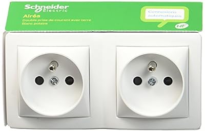 Schneider Electric SC5SHN0262473P Alrea Double Prise de courant 2 P + T Connexion rapide
