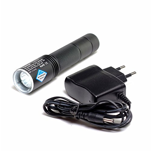 Profi-LED Feuerwehr Helmlampe – Lithium-Ionen Akku – super hell inkl. Halter - 6