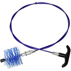 Vigor Blinky 40838-08 Kit de balayage pour poêle à granulés avec tige 200 cm, diamètre 8 cm