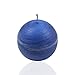 Produktbild Smart-Planet® Kerzen Ambiente - Kugelkerze mit Matt gestrichener Oberfläche Farbe Sommerblau Dunkelblau - runde Kerze Durchmesser : 10 cm
