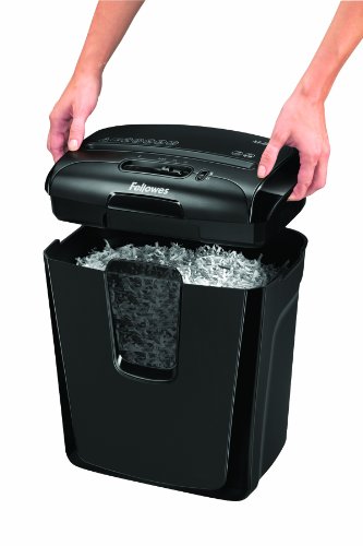 Fellowes Powershred M-8C Cross-Cut Personal Shredder - Black