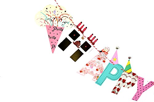 2 Meter Happy Birthday Girlande – Kinder Geburtstag Dekoration Geburtstagsparty Dekor - 3