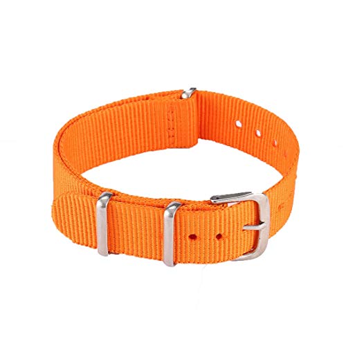 Preisvergleich Produktbild Swiftswan Uhrenarmband mit Schwerer Schnalle 16mm Premium Seat Belt Nylon-Uhrenarmbänder für Damen und Herren