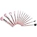 Glow 14 Makeup Brushes Set, Pink
