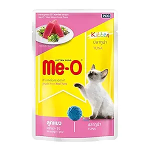 Me-O Tuna Wet Kitten Food (for Kittens of All Breed) - 80gm (Pack of 24)