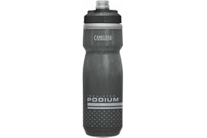 Camelbak PODIUM CHILL 620ml botella de agua para bicicleta – tapa autoadhesiva – a prueba de fugas – fácil limpieza – ajuste óptimo para jaula – black, talla: OS