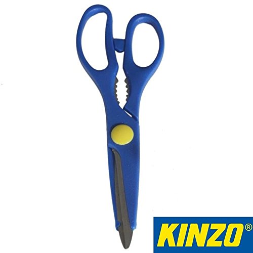 KINZO Universalschere Schere Haushaltsschere Küchenschere mit Flaschenöffner
