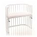 NSAuk BabyBay Convertible with Foam/Bamboo Fitted Mattress (White)