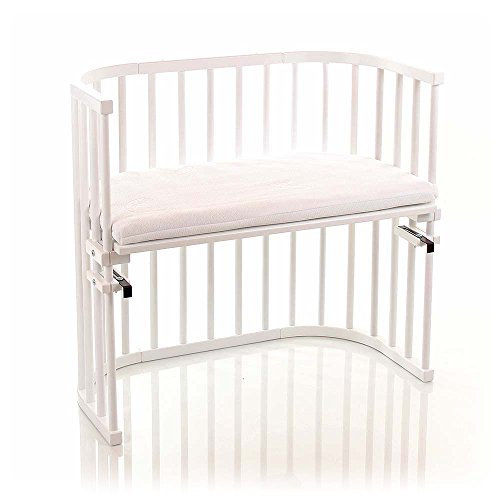 NSAuk BabyBay Convertible with Foam/Bamboo Fitted Mattress (White)