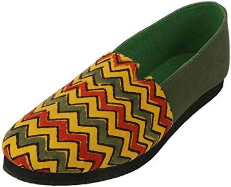 Funky Kalakar Global Men's Multi-Coloured Loafers