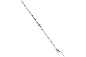 Acouto Mât de Drapeau de Moto en Acier Inoxydable, Support de mât de Drapeau réglable, mât de Drapeau rétractable pour Accessoires de vélo de Route de Montagne Tout-Terrain (galvanoplastie)