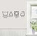 Produktbild Wandaufkleber Wall Sticker quotes 24"x7" Laundry Machine Wash Bleach Tumble Dry Iron Clothes Icon Room Wall Decal Sticker Art Mural Home Decor Quote
