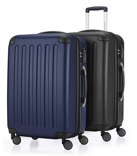 HAUPTSTADTKOFFER  Juegos de maletas, 65 cm, 82 L, Negro / Azul marino