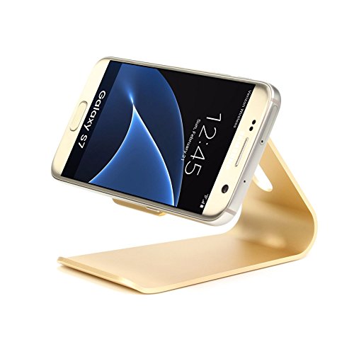 Universal Aluminium Smartphone Handy Tablet Ständer Alu Tablet und Handy Halter Samsung, Nokia , Apple, HTC und viel mehr … ScorpioCover Variante1 gold - 2